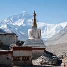 Mt. Everest and Rongbuk Monastery