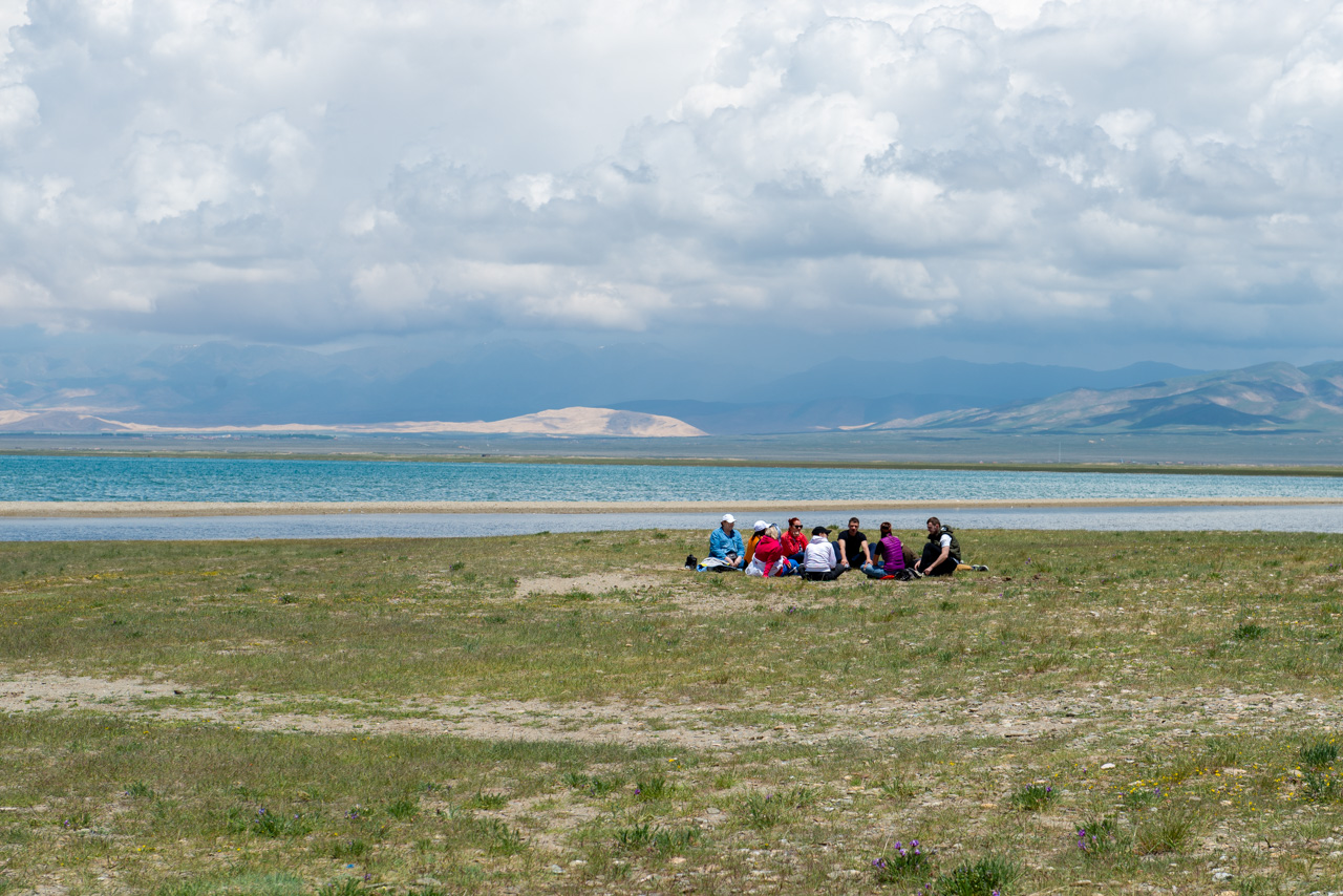 Our tour group at Qinghai Lake - Amdo Tour