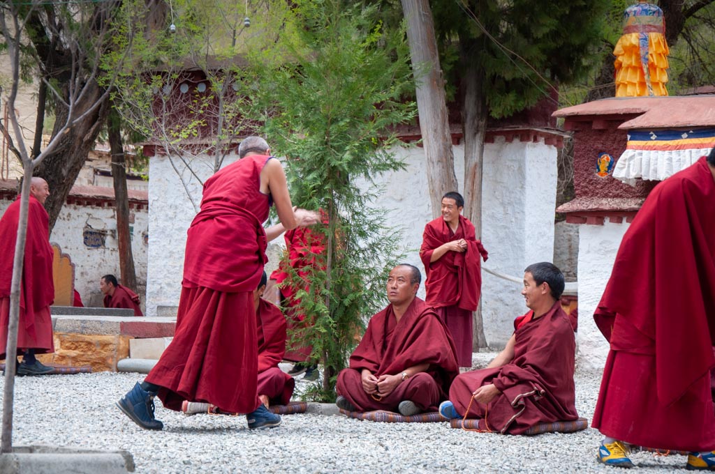 Sera Monastery monks debate on Lhasa Kailash tour