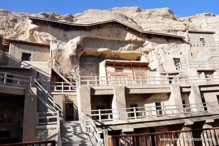 Mogao caves in Dunhuang