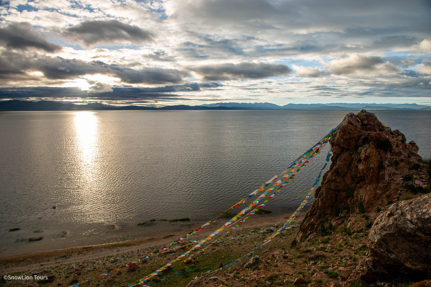 Lake Manasarovar in Tibet.