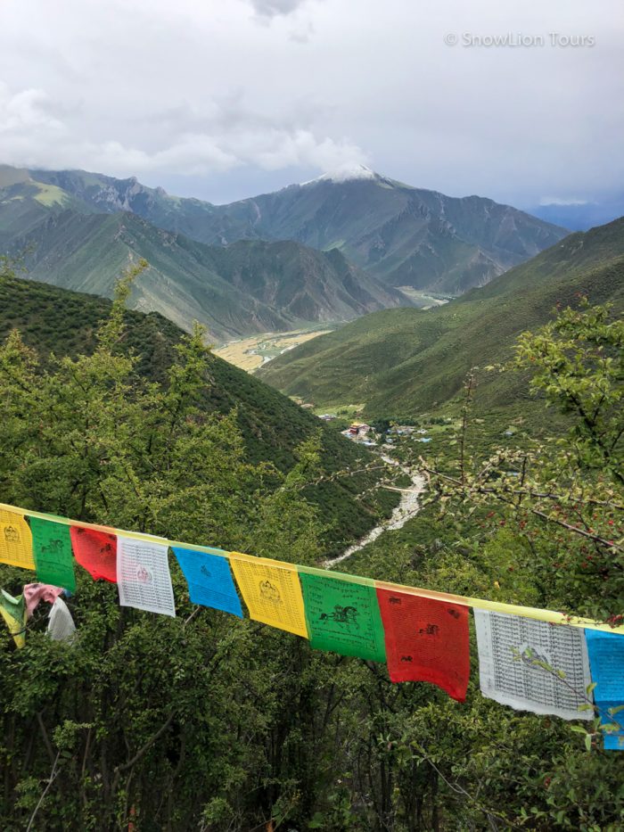 Prayer flags at Drak Yangdzong, Tibet, Tibet group tours
