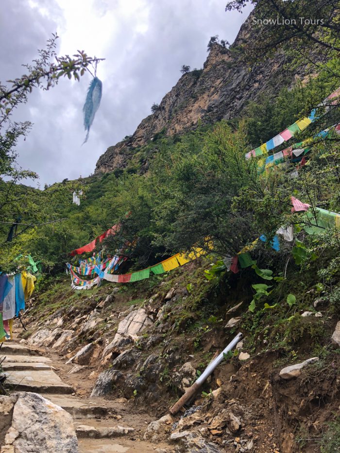 Stairs to Drak Yangdzong cave of Padmasambhava, Tibet, Tibet group tours