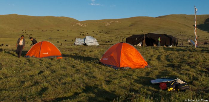 Camping with Tibet nomads