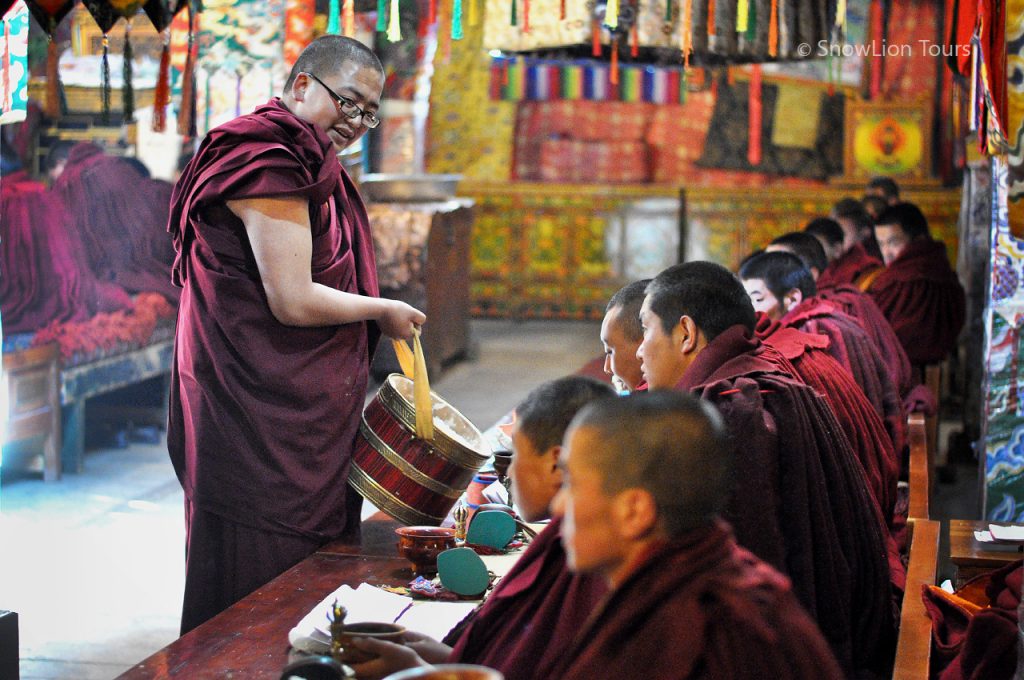 Tibetan Monks, Tsurphu Monastery