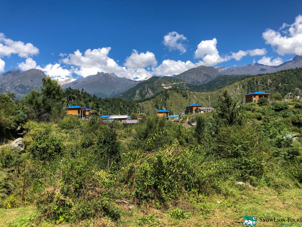 Village at Tibet and Nepal border