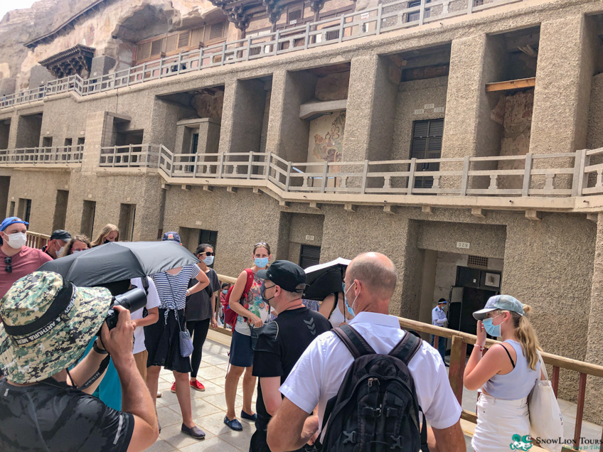 Our Group about to visit the Mogao Caves.