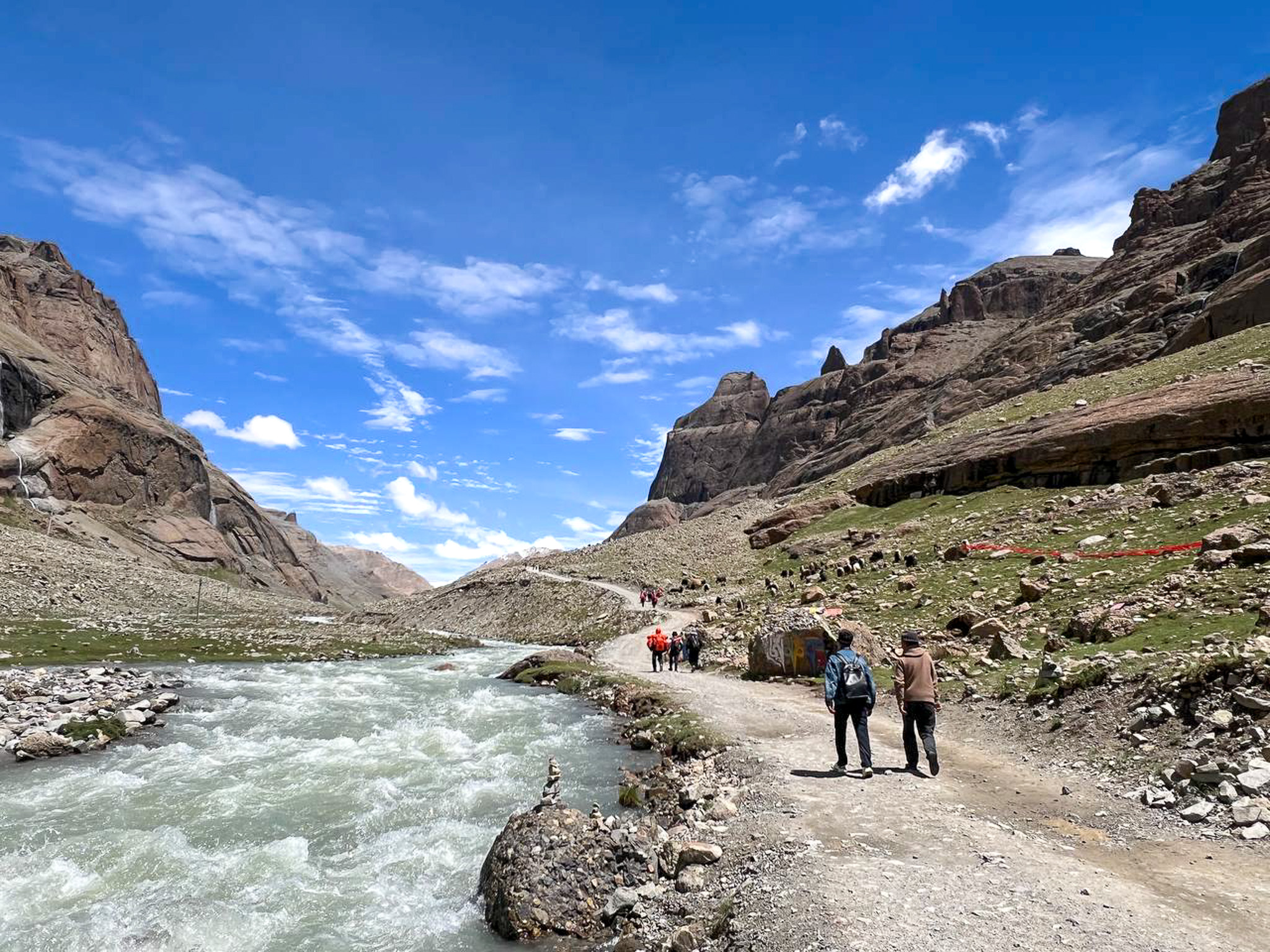 First day of Mount Kailash trek in Tibet