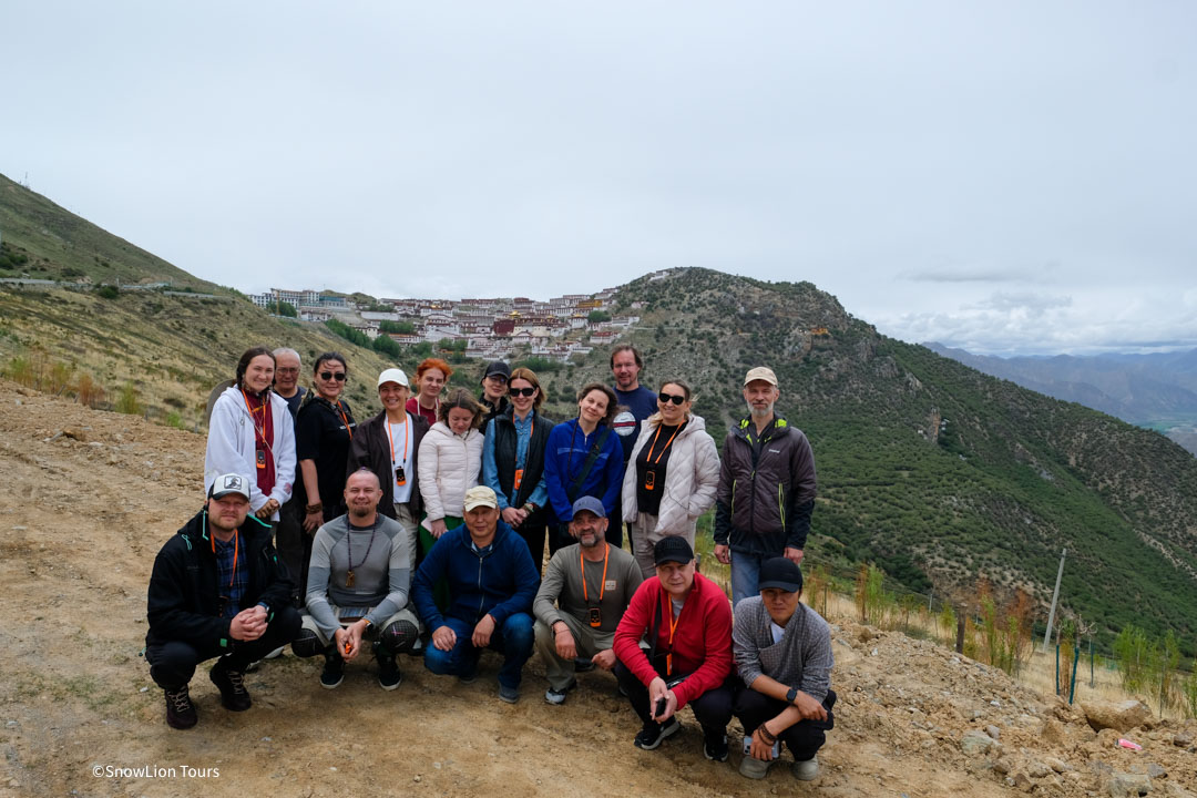 Our group photo in Ganden Monastery in Tibet